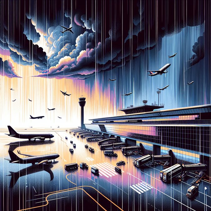 Torrential rain collapses perimeter wall at São Paulo Congonhas Airport, forcing mass flight cancellations