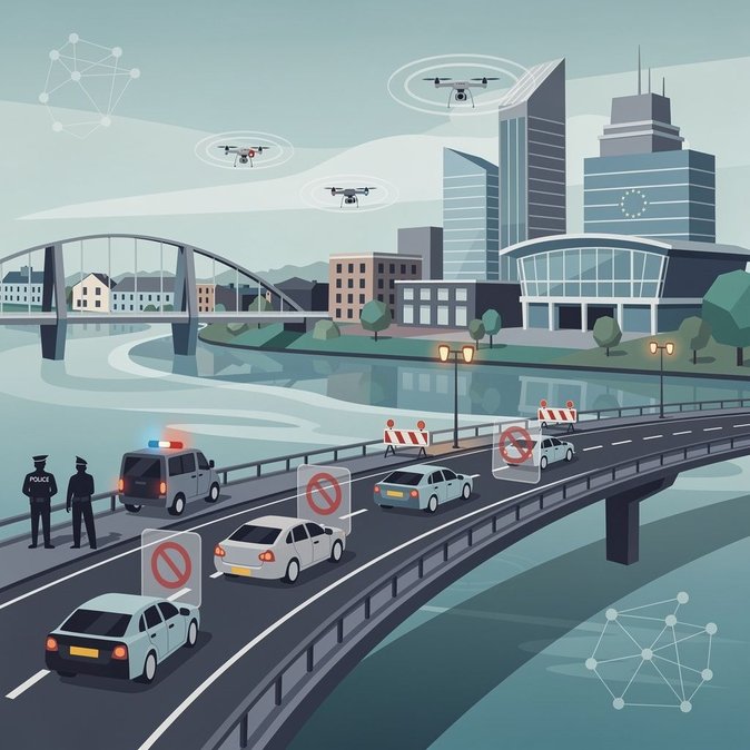 La réunion des ministres européens des télécommunications entraîne des fermetures de routes successives et des interdictions de drones dans la région de Limerick