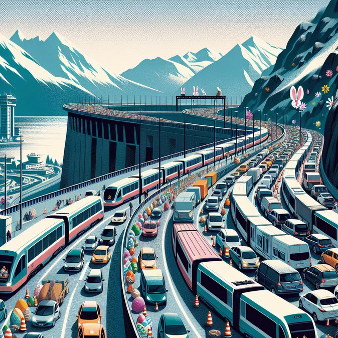 Easter Getaway: 13-Kilometre Traffic Jam at Gotthard Tunnel Prompts Travel Warnings