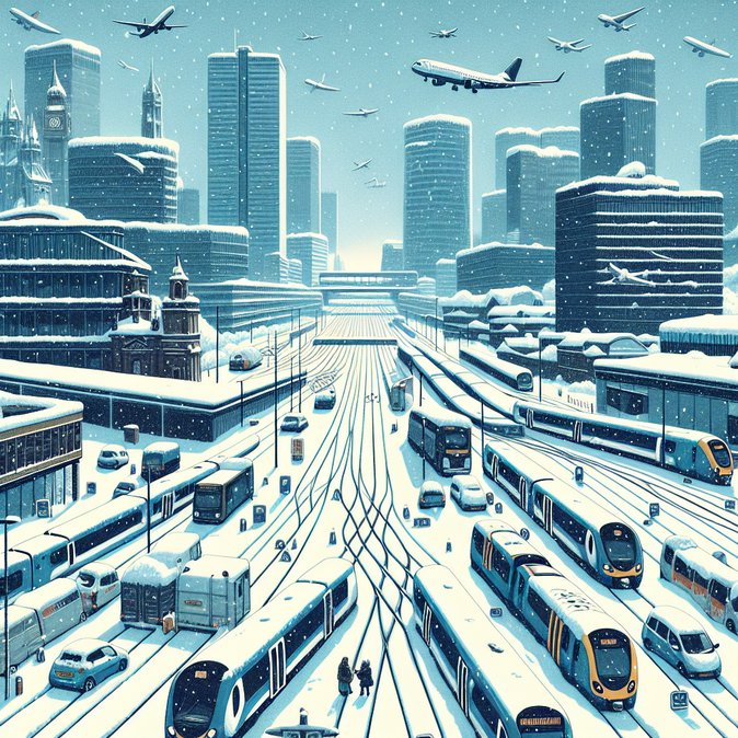 英国机场因降雪和人手紧缺导致1600多次航班延误