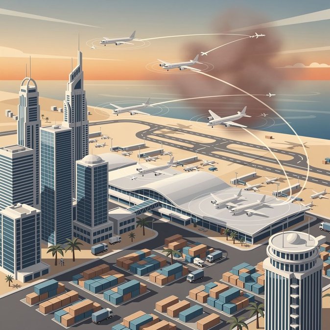 التوتر الإقليمي يسبب اضطرابات جديدة في الرحلات بمطاري دبي وأبوظبي