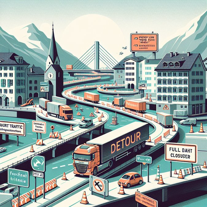 Daytime closures on Austria’s Reschenstraße disrupt Italy-bound freight traffic