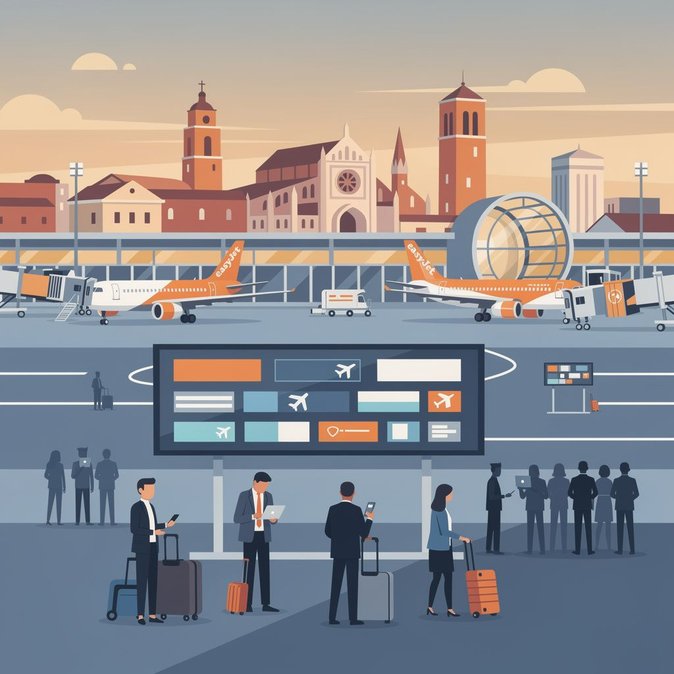 Huelgas nacionales de EasyJet y personal aeroportuario paralizan los cielos italianos el 13 de junio