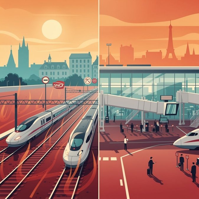 Record Heatwave in France Disrupts Rail Network – Airlines Warn Helsinki Passengers to Expect Knock-On Delays