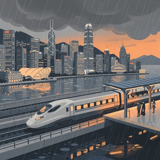 De fortes pluies entraînent l'annulation de 22 trains à grande vitesse entre West Kowloon et le Guangdong