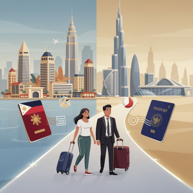 Emiratos Árabes Unidos implementa visa a la llegada para viajeros filipinos a partir del 25 de junio