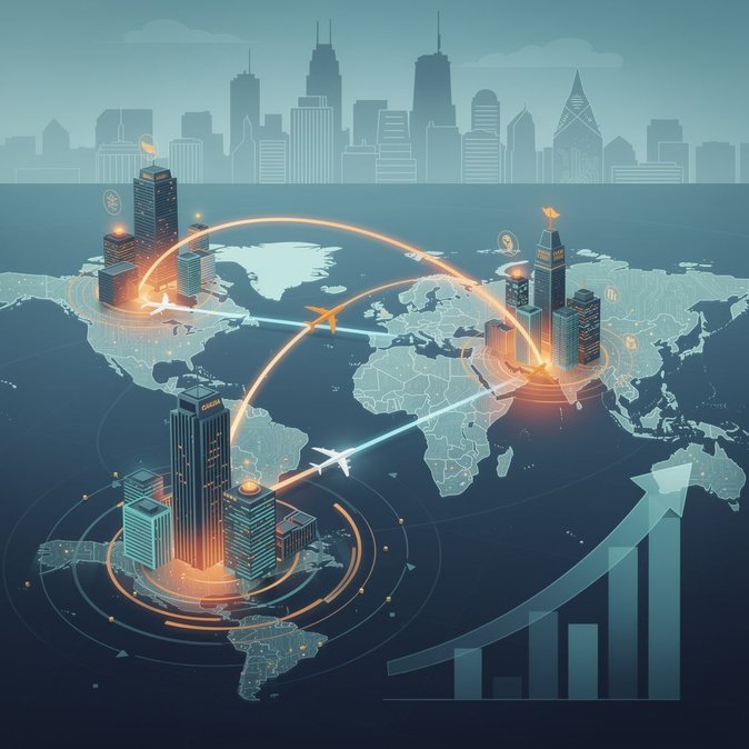 Cuatro pares de ciudades canadienses entran en la lista de Amex GBT de las rutas de negocios de más rápido crecimiento en el mundo