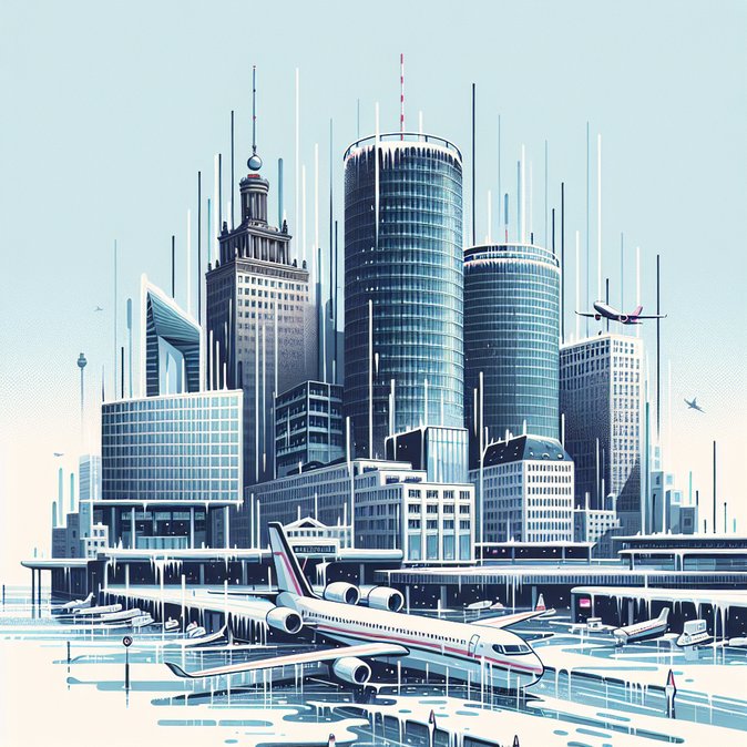 Tempête de glace : fermeture de l'aéroport de Berlin BER – vols vers Vienne annulés ou menacés