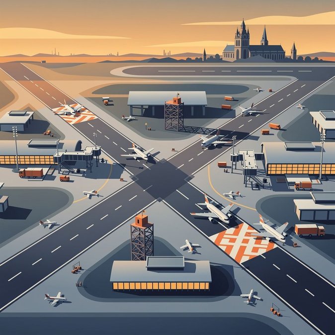 El Aeropuerto de Praga cierra la pista 06/24 y varias calles de rodaje, redirigiendo el tráfico veraniego