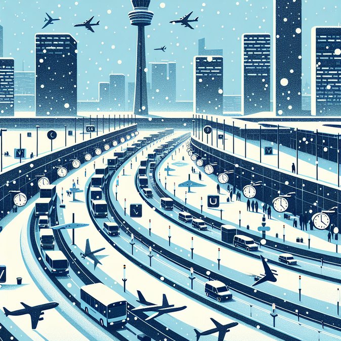 Winter weather and crew limits trigger day-long cascading delays at Toronto Pearson