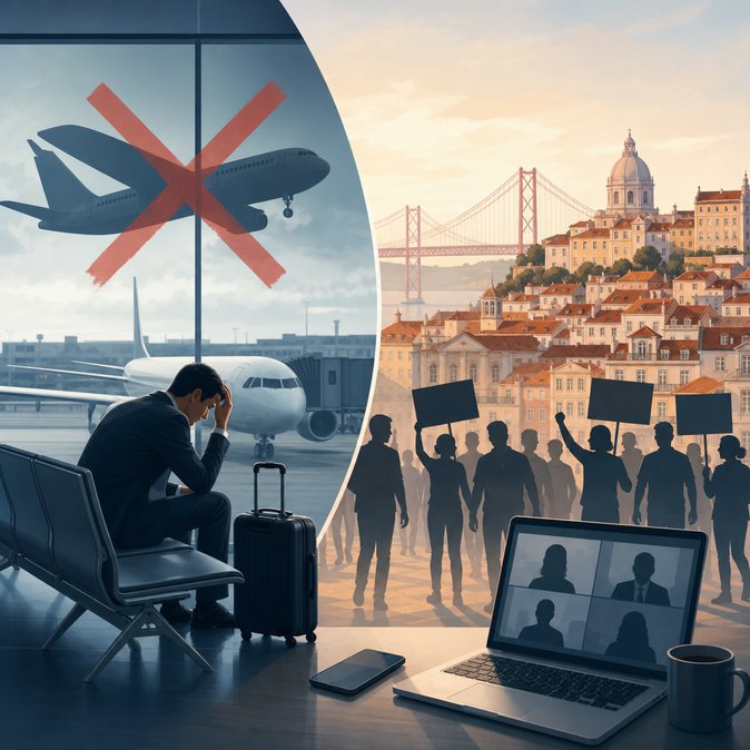Portugal General Strike Triggers Wave of Flight Cancellations from Brazil