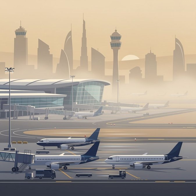 La niebla matutina provoca retrasos de dos horas en vuelos en el Aeropuerto Internacional de Dubái