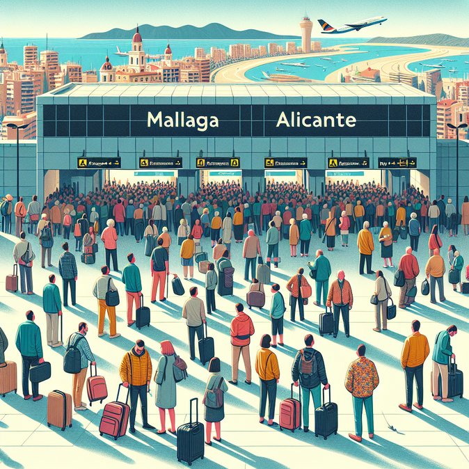 Biometric EES kiosks create two-hour queues at Málaga-Costa del Sol and Alicante-Elche airports