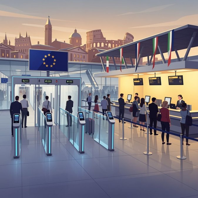 Les aéroports de Rome envisagent de suspendre les contrôles biométriques EES de l'UE pour éviter les embouteillages estivaux