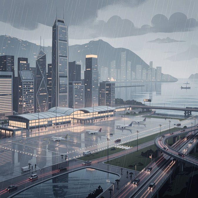 El Observatorio de Hong Kong emite alertas por fuertes lluvias y tormentas eléctricas, advirtiendo a los viajeros sobre posibles retrasos en el aeropuerto y las fronteras