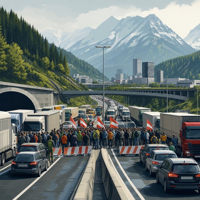 Brenner Bottleneck: Alpine Protest Shuts Key Corridor Between Italy and Germany