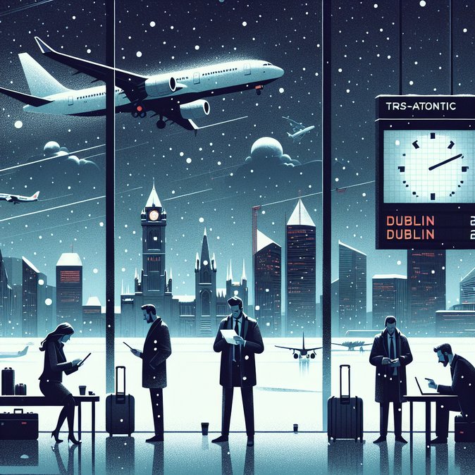 Trans-Atlantic travel hit as U.S. snowstorm triggers multi-hour delays from Dublin