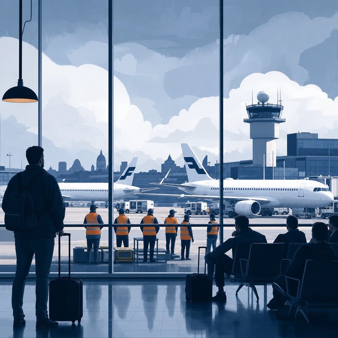 Four-hour strike at Helsinki Airport forces Finnair to cancel 110 flights