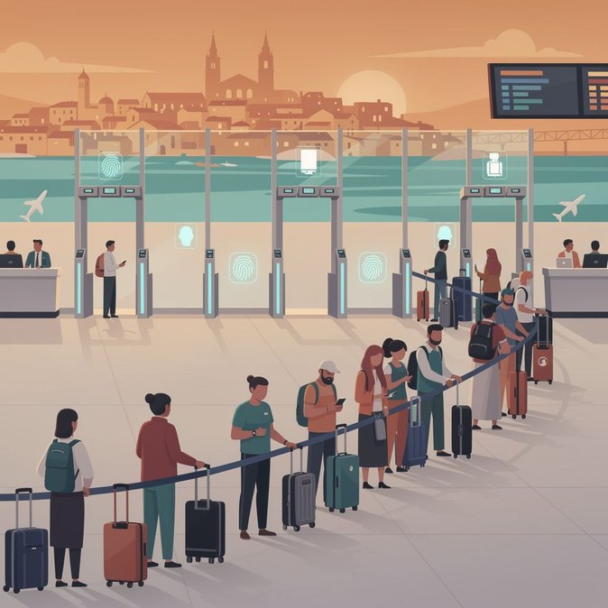 Spanische Reisebüros fordern zusätzliches Personal, da biometrische EES-Kontrollen zu zwei Stunden Wartezeit an Flughäfen führen