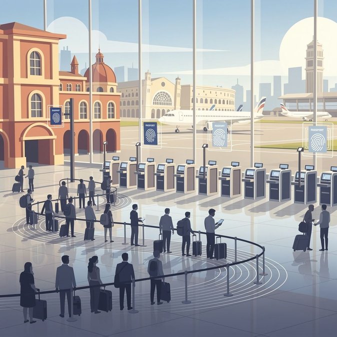 Aplicativo de pré-registro do EES ainda não disponível na Itália, filas de verão se aproximam