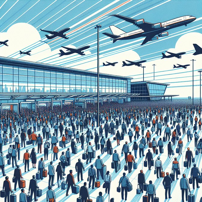 Security strike at Madrid-Barajas extends queues to 90 minutes