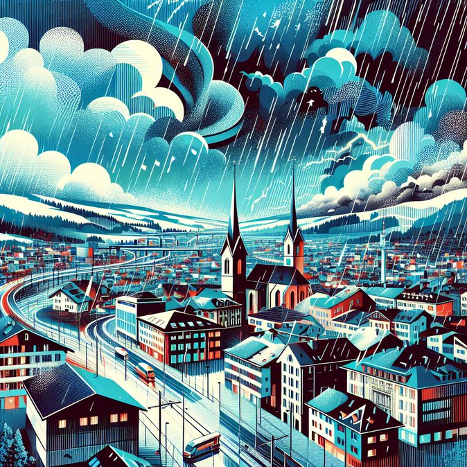 Swiss weather alert raises snow-line to 2,300 m—Alpine travel largely clear but storm winds forecast for evening