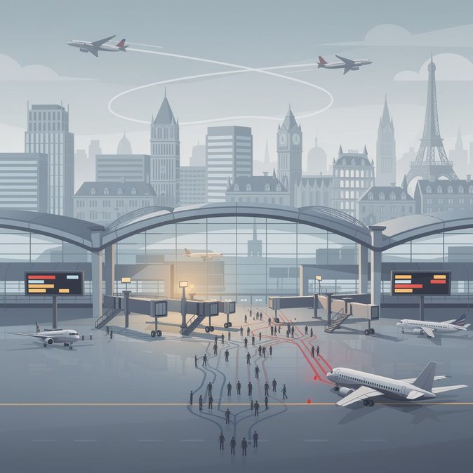 El aeropuerto de Bruselas registra más de 100 retrasos en vuelos en una sola mañana