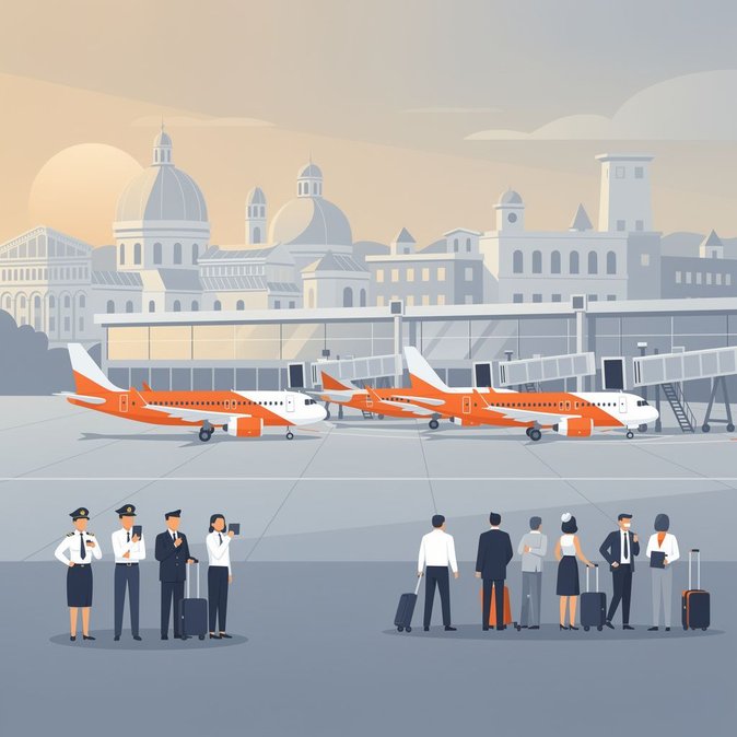 EasyJet crews stage mass walk-out as contract talks stall