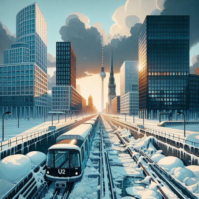 Icy conditions cut U2 subway line in Berlin, compounding commuter woes after airport closure