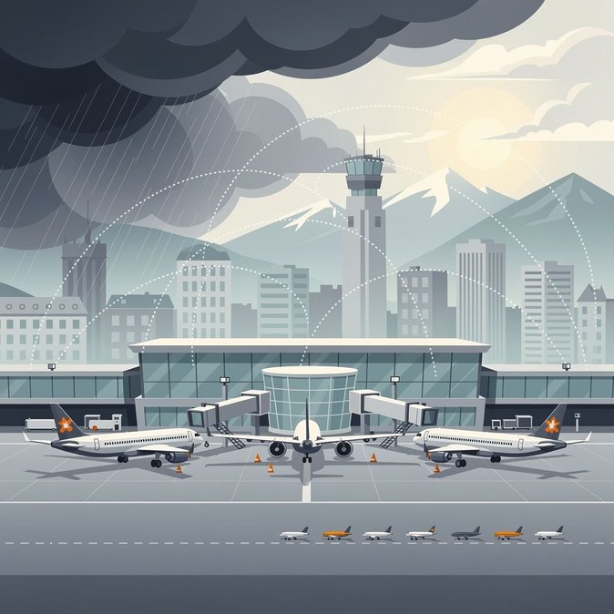 El Aeropuerto de Zúrich sufre 4 cancelaciones y 187 retrasos, afectando conexiones internacionales