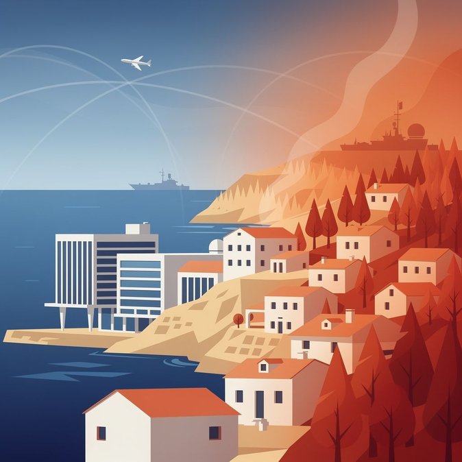 Reino Unido Atualiza Aviso de Viagem para Chipre, Destaca Temporada de Incêndios Florestais e Tensões Regionais