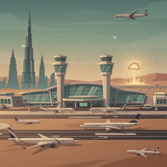 رحلات الإمارات والسعودية تواجه موجة جديدة من الإلغاءات بسبب هجمات مطار الرياض التي تعطل جداول الرحلات في المنطقة