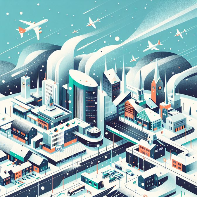 Met Éireann issues nationwide snow-ice warnings, threatening road and air links