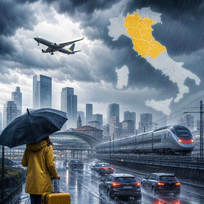 Severe Storms Trigger Yellow-Level Weather Alert in Eight Regions, Possible Transport Delays