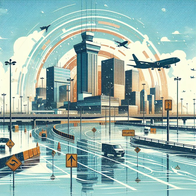 Une tempête de grêle inonde les routes d'accès à l'aéroport de Paphos, retardant les départs