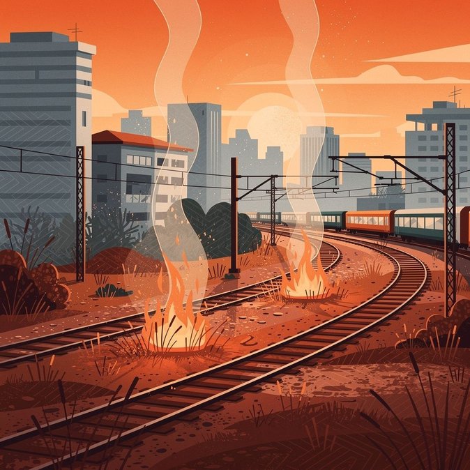 Les incendies perturbent les corridors ferroviaires ; les lignes Viareggio–Prato et Rome–Formia rouvrent