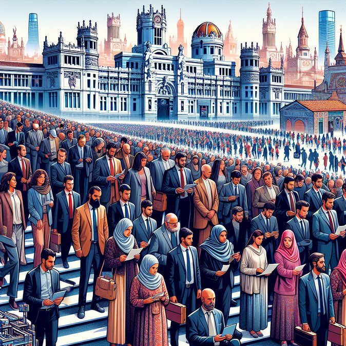 Madrid Protesters Demand Faster Residency Decisions & Fair Treatment for Immigrants