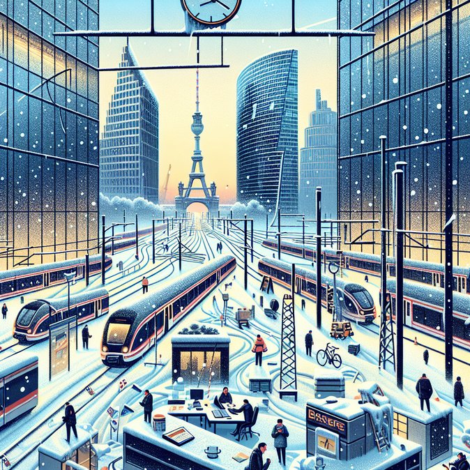 Ice-laden power lines keep regional trains off-schedule in Berlin-Brandenburg corridor