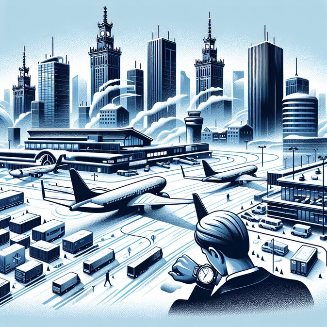 Deep freeze triggers cascading flight delays at Warsaw Chopin Airport