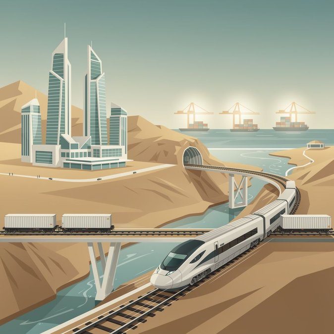 سكة حفيت تصل إلى 40% من الإنجاز، وتعد برحلات بين أبوظبي وصُحار تستغرق 100 دقيقة فقط بالقطار
