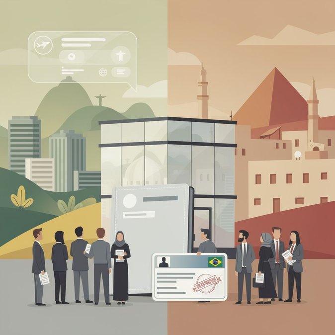 La eVisa sigue sin estar disponible para egipcios mientras Brasil actualiza sus directrices consulares