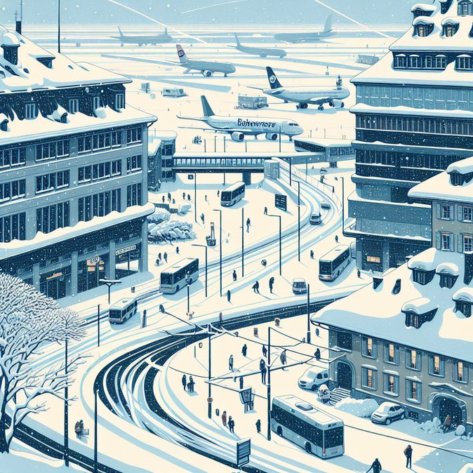 Winter Storm Grounds and Delays Hundreds of Flights at Zurich and Geneva Airports