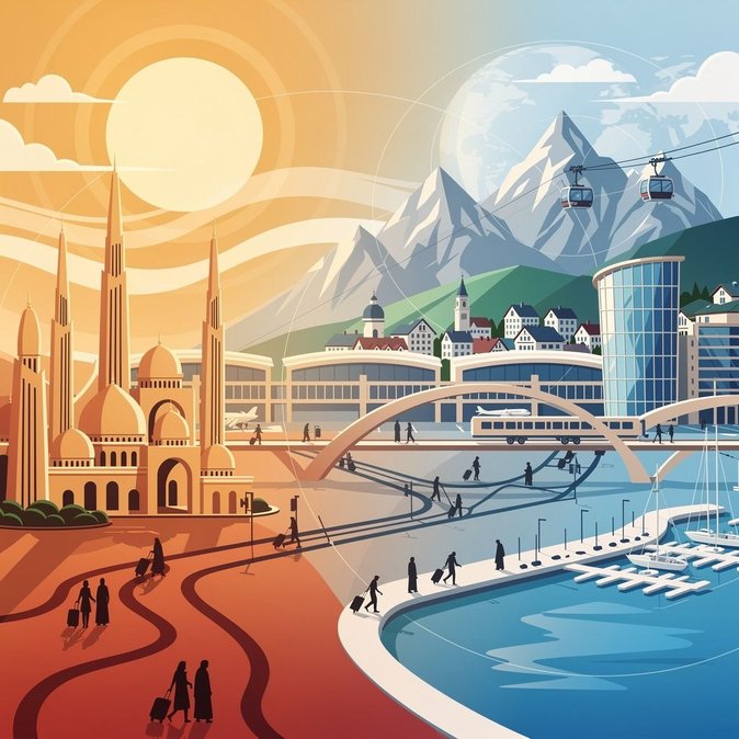 El calor no disuade a los turistas de Emiratos Árabes Unidos, pero sí está cambiando la forma en que planifican sus viajes por Europa