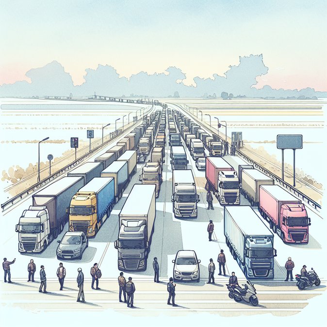 Polish truckers launch border blockade with Ukraine, slowing cargo traffic