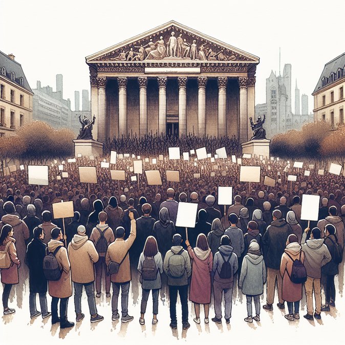 Civil-Society Coalition Rallies Outside Senate to Oppose ‘Darmanin Law’