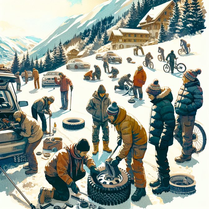 Winter-tyre rule enters force across French mountain regions