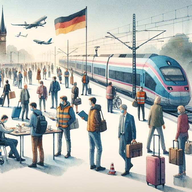 Nationwide Rail and Aviation Strikes Paralyse Germany on 9 November