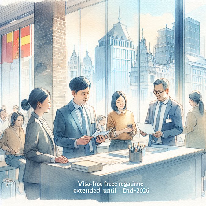 China extends 30-day visa-free access for Belgian passport holders until 2026