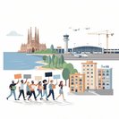 5 000 manifestants à Barcelone contre l’extension de l’aéroport, invoquant des préoccupations climatiques et de logement