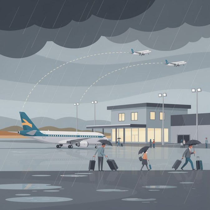 Heavy rain diverts four flights and delays 26 at Patna airport